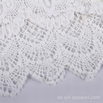 Cotton Crochet Beach Cover Up Weiße Badebekleidung
